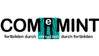 Logo des Projekts COMeMINT mit dem Schriftzug fortbilden durch vernetzen durch fortbilden